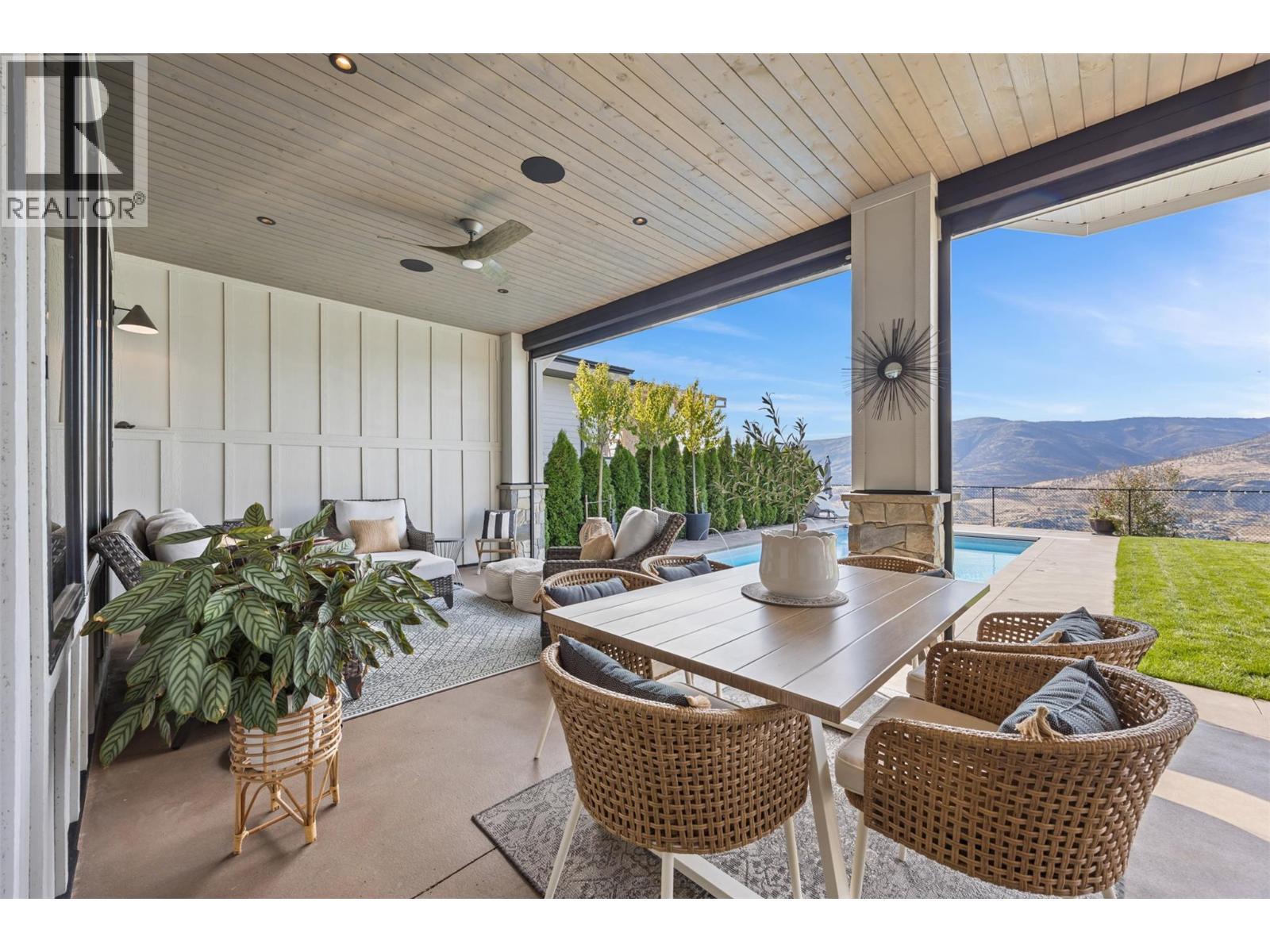 Covered Exterior Patio - 114 Red Sky Court, Kelowna, BC - Outdoor With Deck Patio Veranda With Exterior