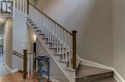 Elegant Staircase with Chandalier. -