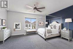 virtually staged bed -