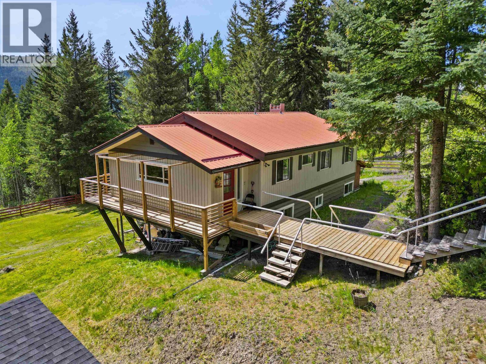 7267 Summit Road, Canim Lake, BC - Outdoor With Deck Patio Veranda