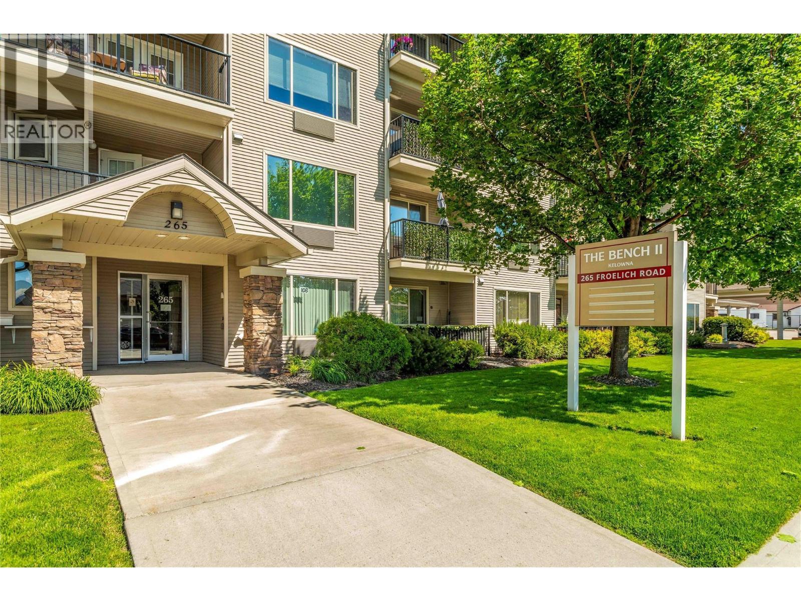 265 Froelich Road Unit# 307, Kelowna, BC - Outdoor With Balcony With Facade