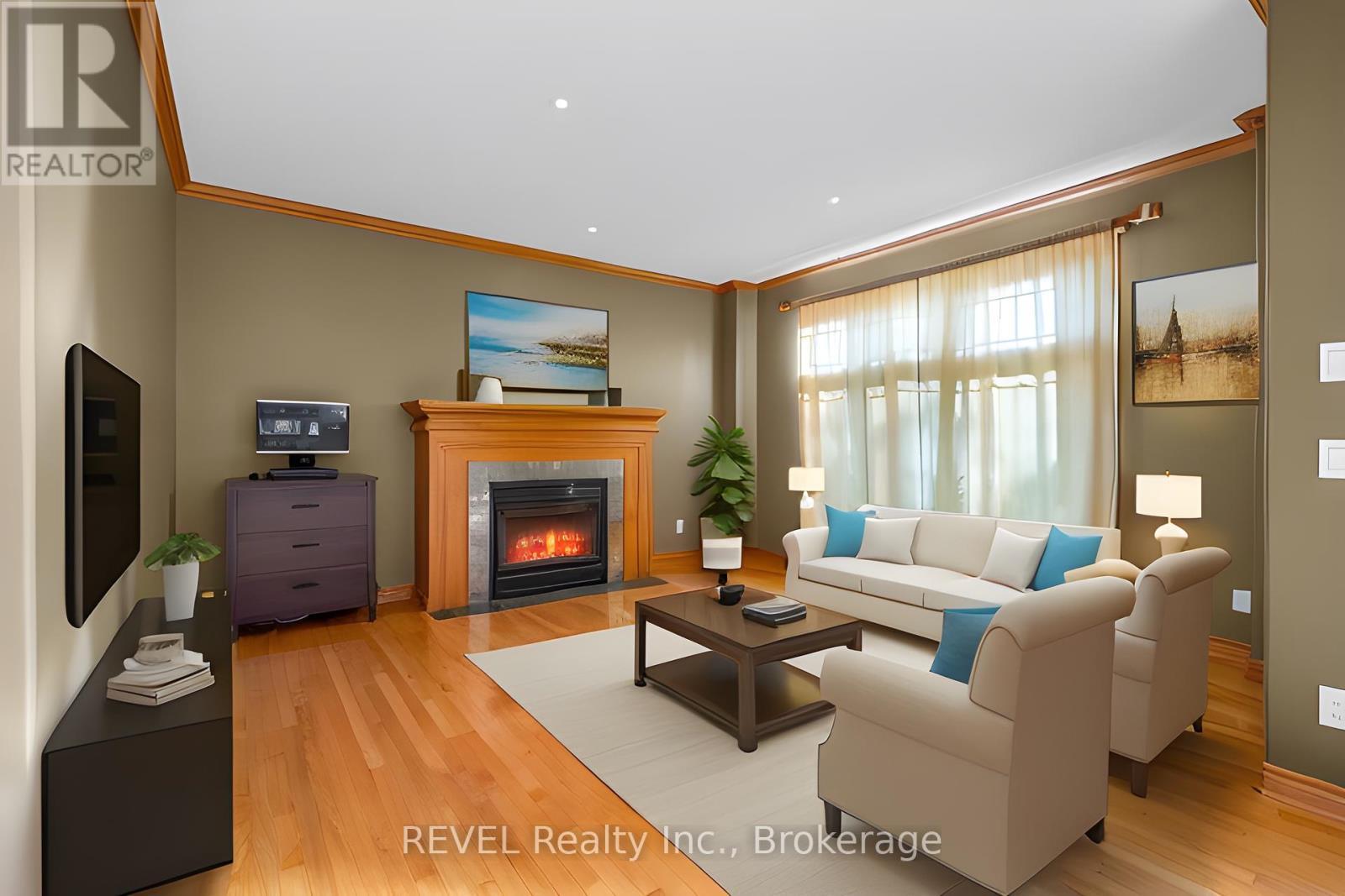 30 Maracay Way, St. Catharines (Grapeview), ON - Indoor Photo Showing Living Room With Fireplace