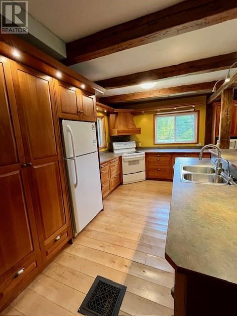 760 River Rd, Massey, ON - Indoor Photo Showing Kitchen With Double Sink
