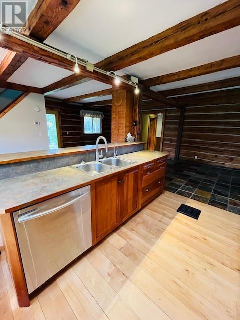 760 River Rd, Massey, ON - Indoor Photo Showing Kitchen With Double Sink