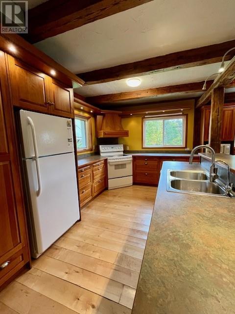 760 River Rd, Massey, ON - Indoor Photo Showing Kitchen With Double Sink