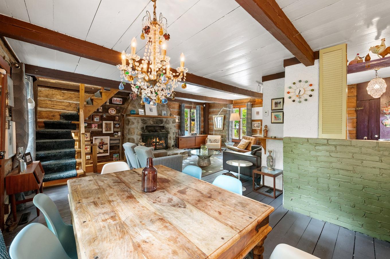 Dining room - 1330 Mtée Gagnon, Val-David, QC - Indoor Photo Showing Dining Room