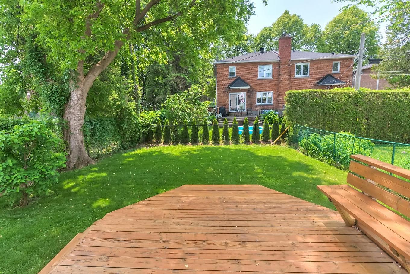 Cour - 4610 Av. Doherty, Montréal (Côte-Des-Neiges/Notre-Dame-De-Grâce), QC - Outdoor With Backyard