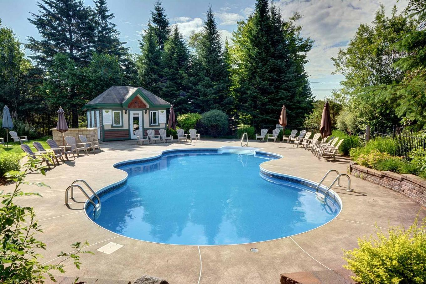 Piscine - 1824 Ch. Du Golf, Mont-Tremblant, QC - Outdoor With In Ground Pool With Backyard