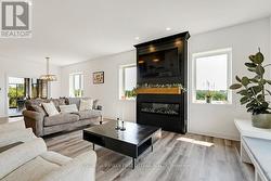 Luxury vinyl plank heated floors thru-out home -