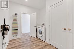 Combined mudroom & laundry room -