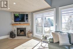 Cozy Wood Burning Fireplace -