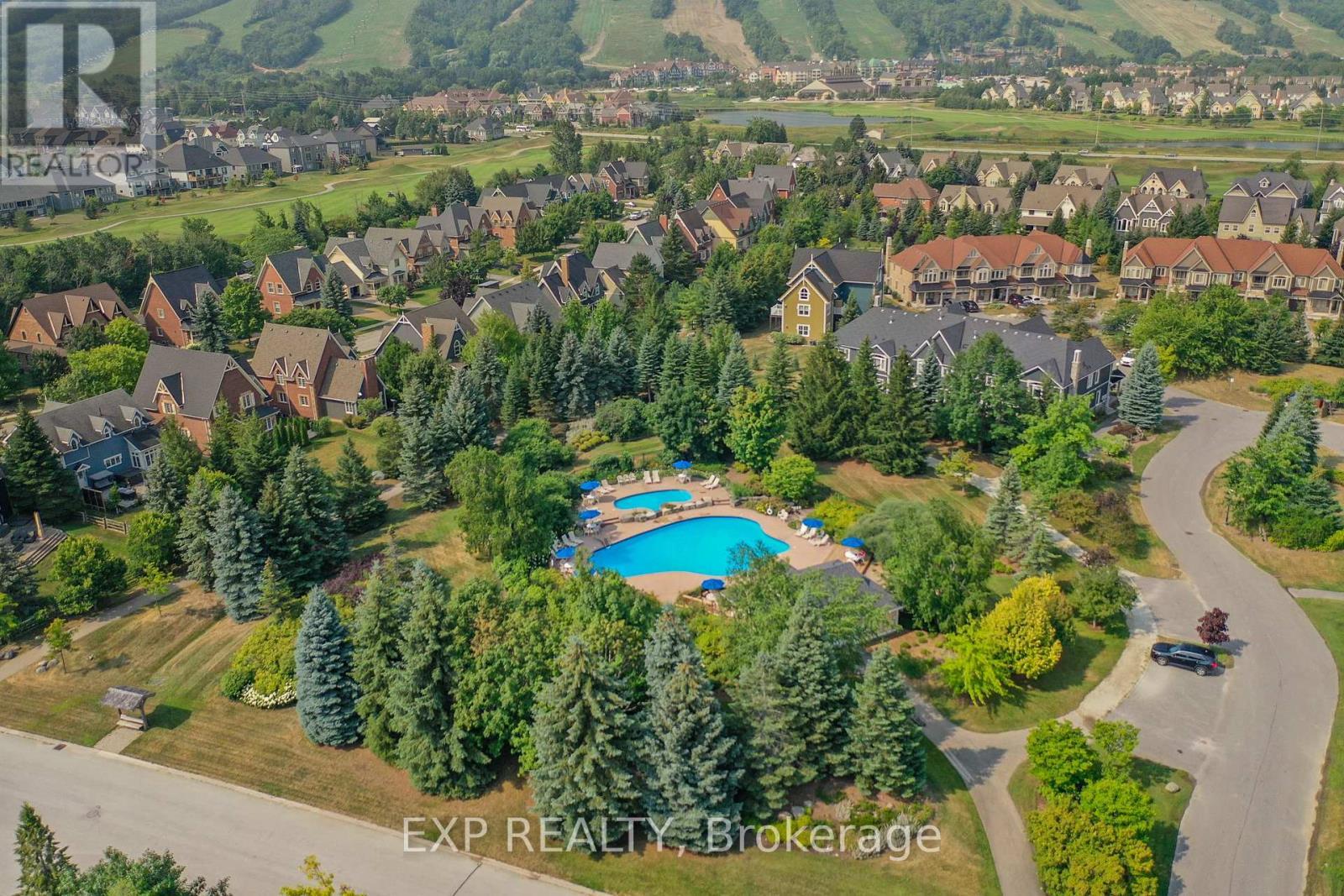 outdoor swimming pool - 222 - 170 Snowbridge Way, Blue Mountains, ON - Outdoor With In Ground Pool With View