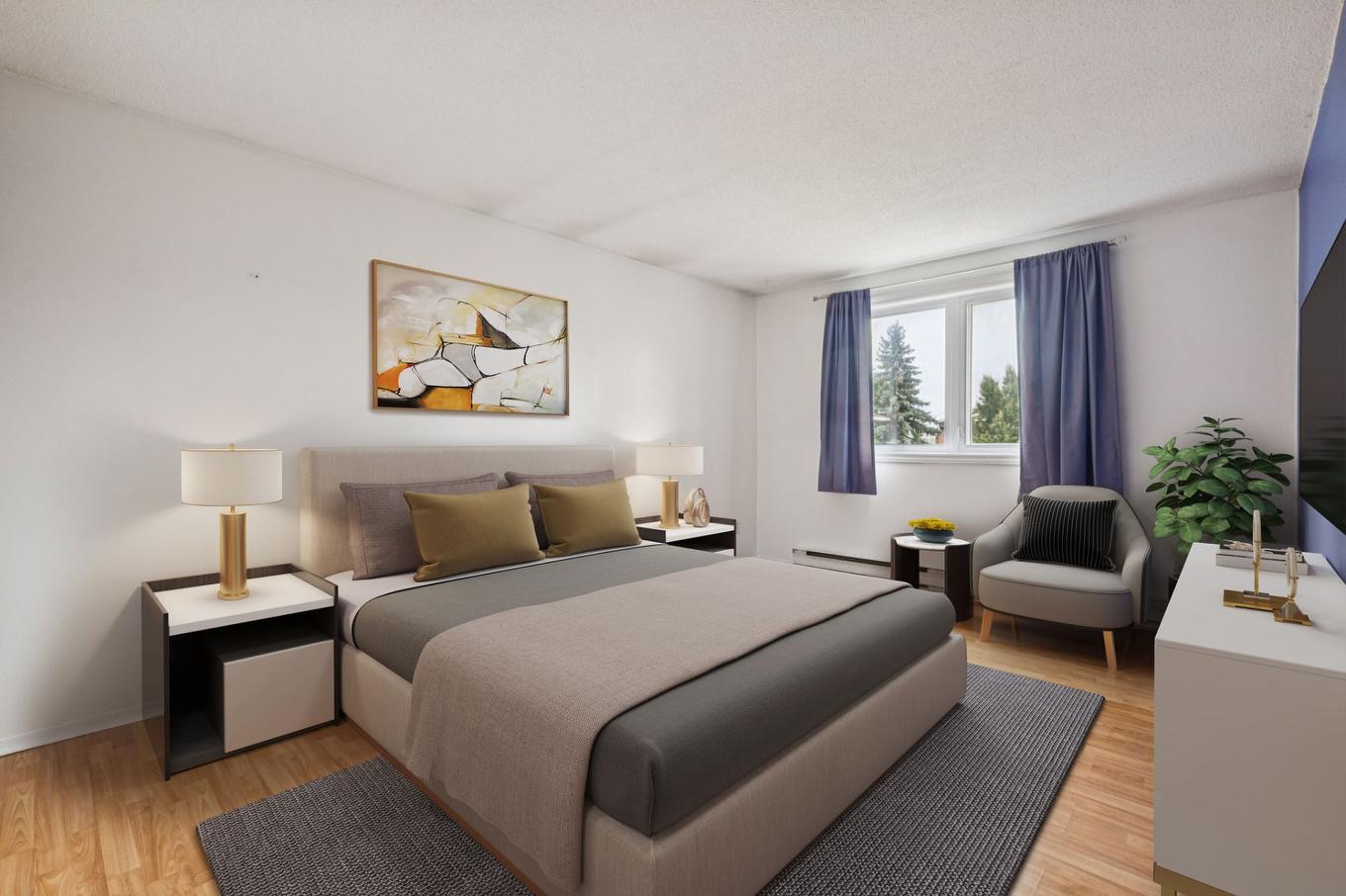 Chambre à coucher principale - 403-134 Rue De Lausanne, Gatineau (Gatineau), QC - Indoor Photo Showing Bedroom