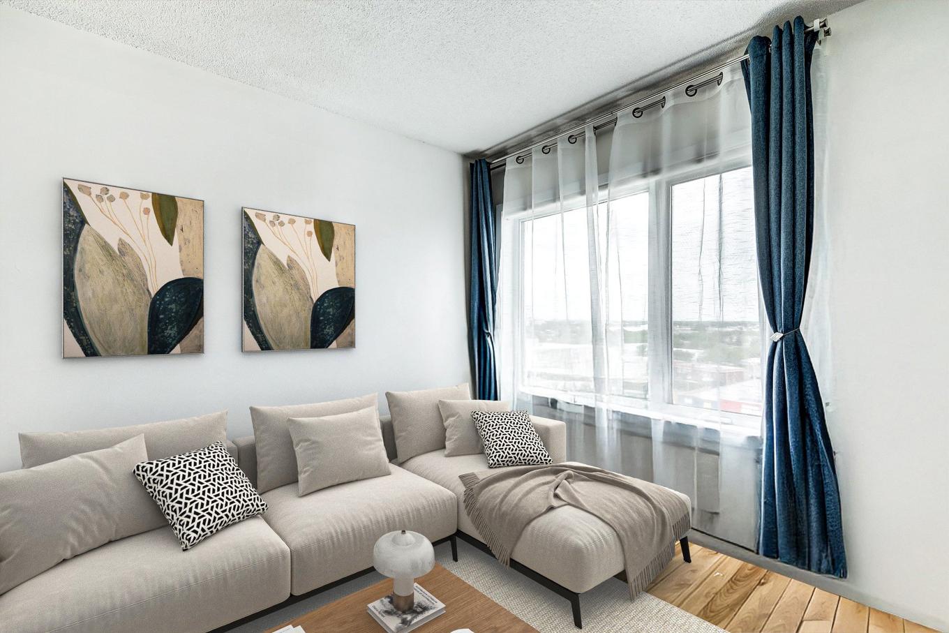 Salle familiale - 1010-4650 Rue Jean-Talon E., Montréal (Saint-Léonard), QC - Indoor Photo Showing Living Room