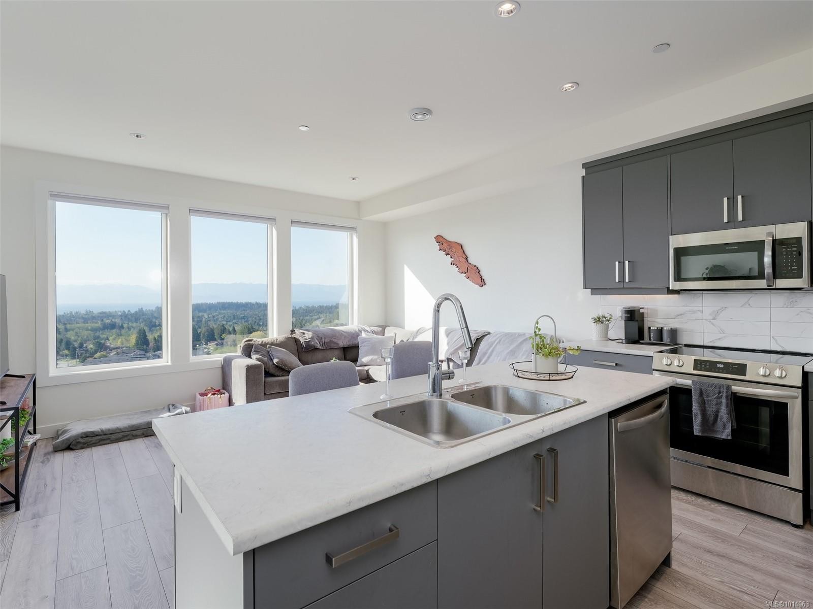 2311 Hudson Terr, Sooke, BC - Indoor Photo Showing Kitchen With Double Sink With Upgraded Kitchen