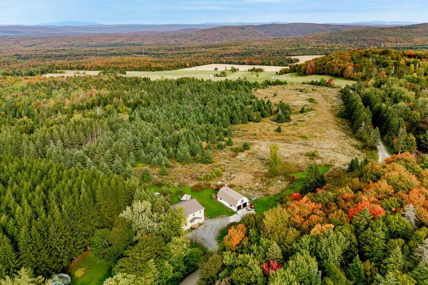 Aerial photo - 1000 10E Rang, Saint-Herménégilde, QC - Outdoor With View