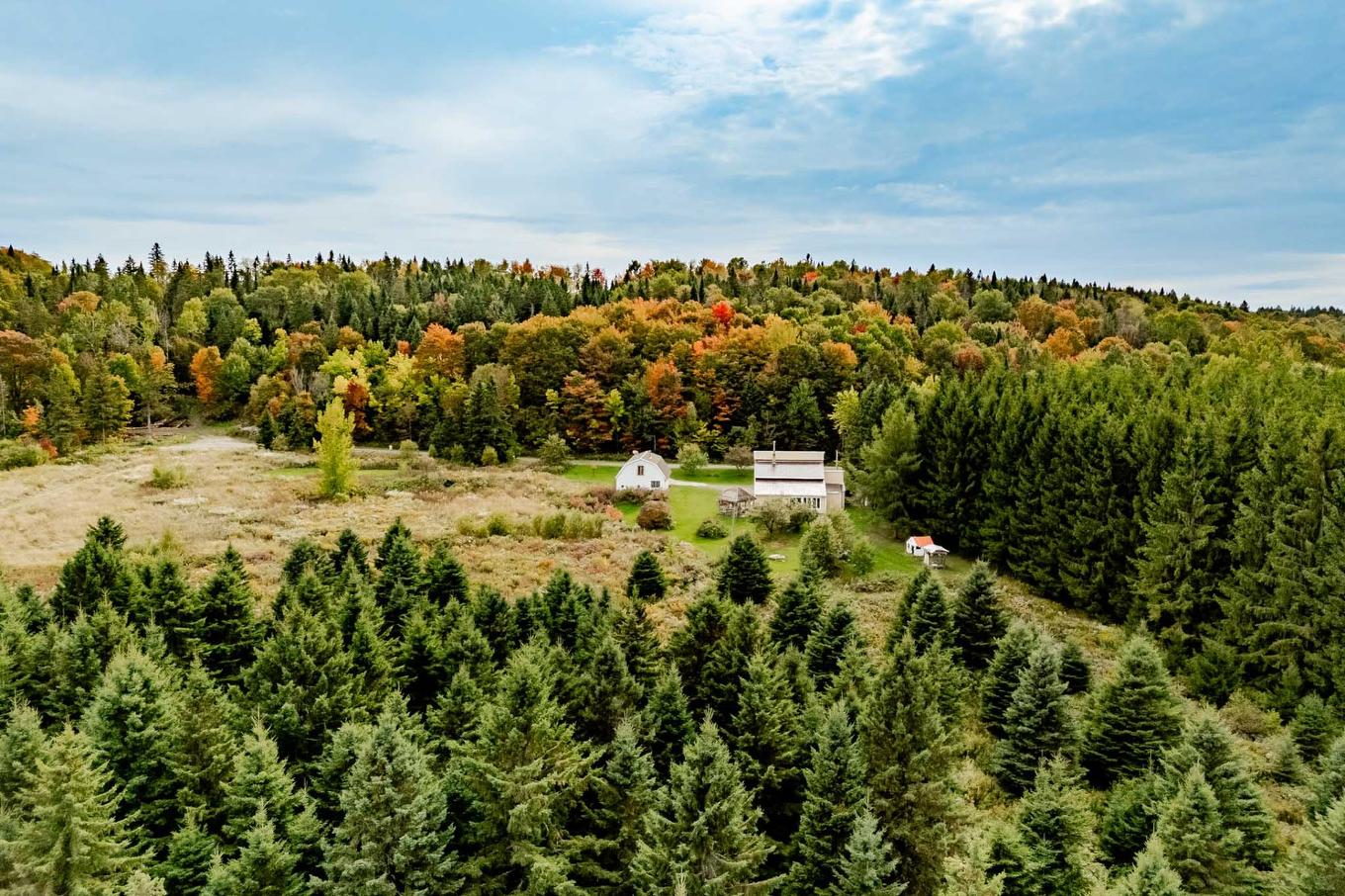 Aerial photo - 1000 10E Rang, Saint-Herménégilde, QC - Outdoor With View