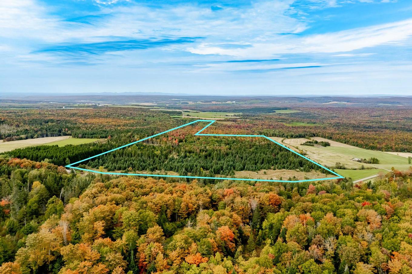 Aerial photo - 1000 10E Rang, Saint-Herménégilde, QC - Outdoor With View