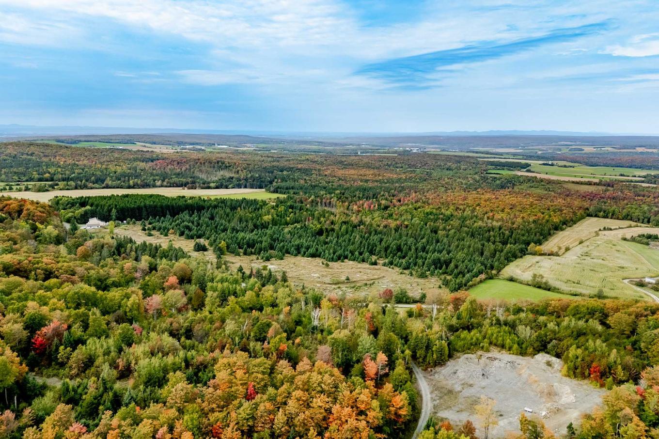 Aerial photo - 1000 10E Rang, Saint-Herménégilde, QC - Outdoor With View