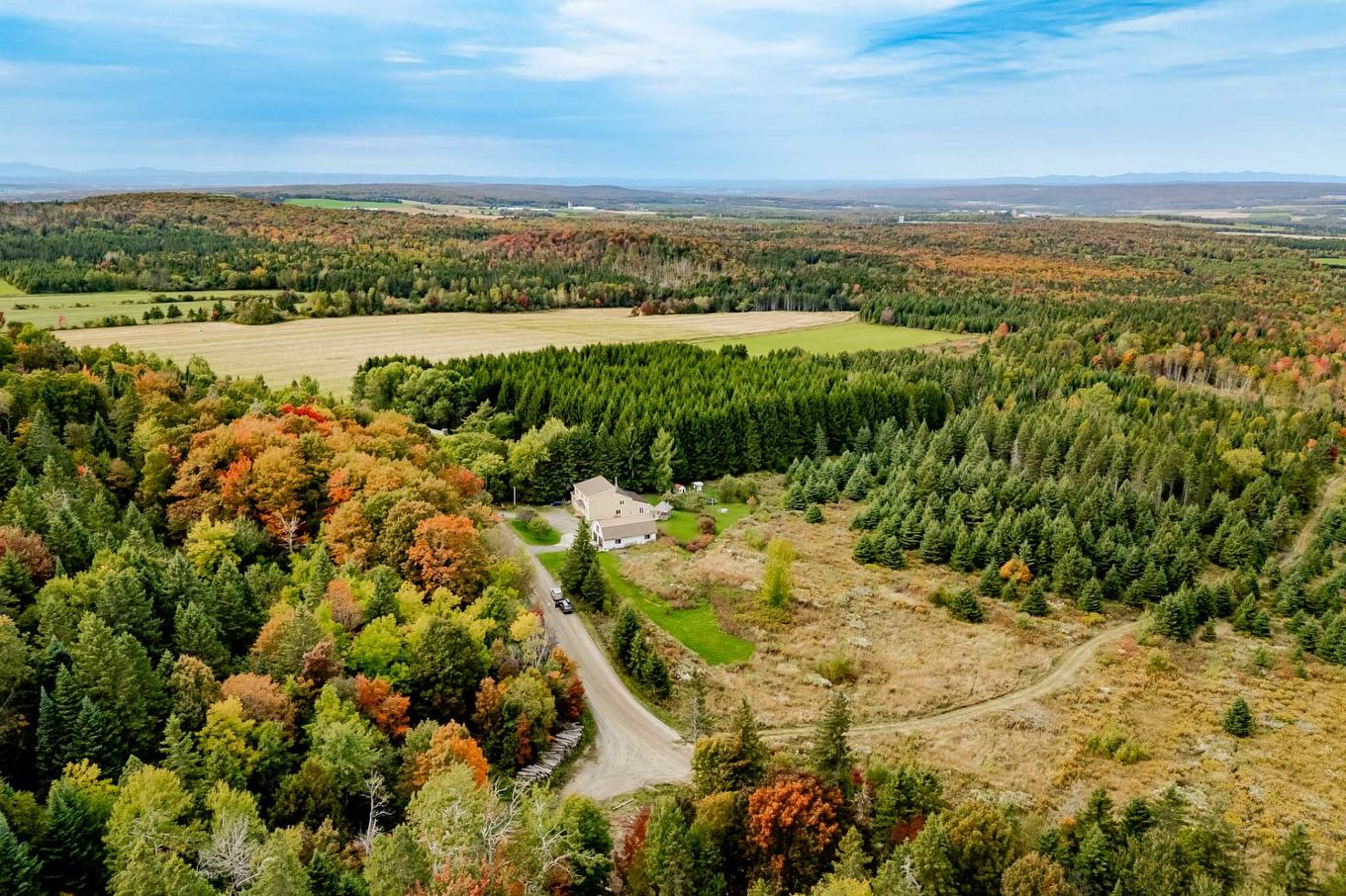 Aerial photo - 1000 10E Rang, Saint-Herménégilde, QC - Outdoor With View