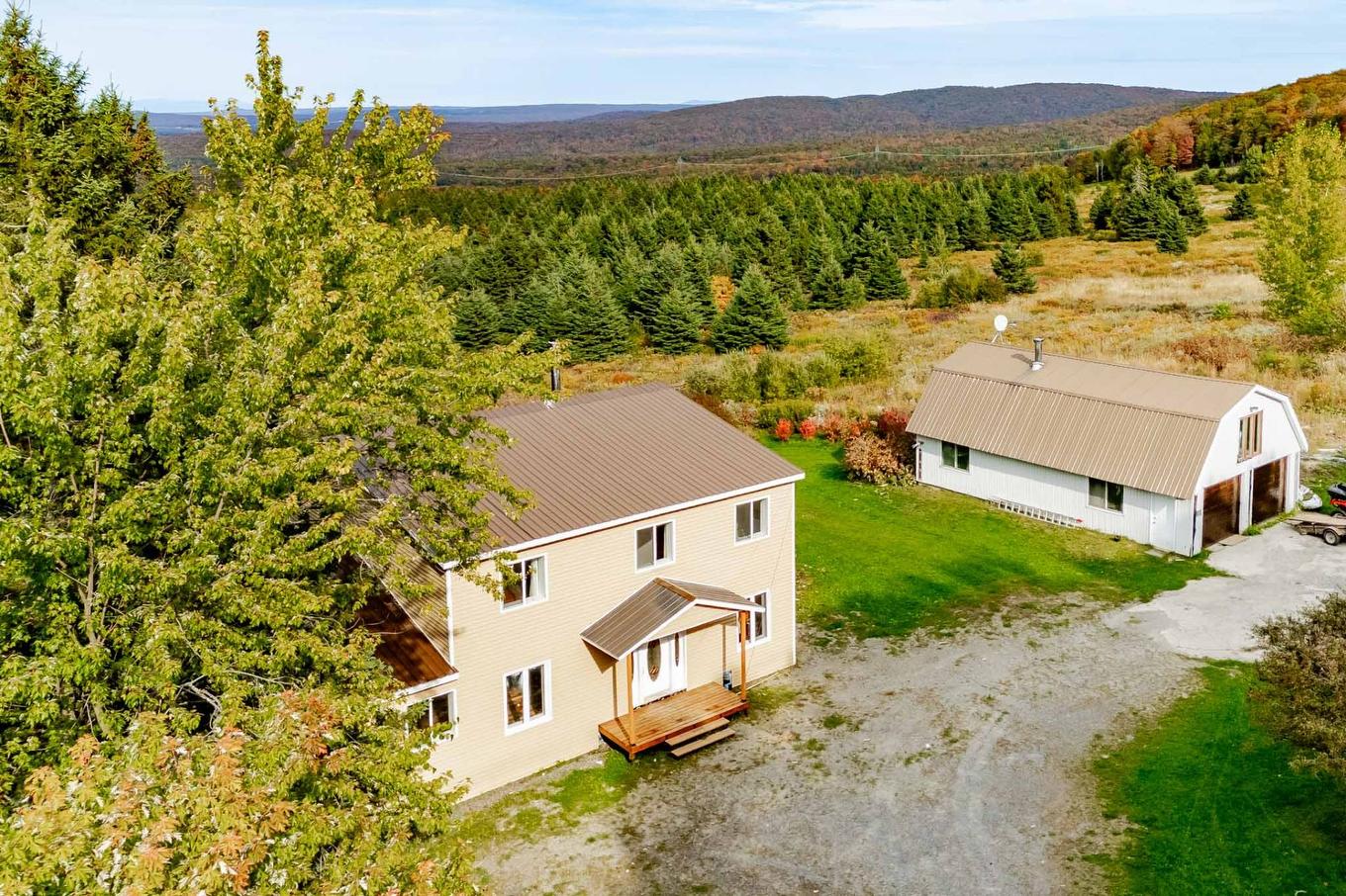 Aerial photo - 1000 10E Rang, Saint-Herménégilde, QC - Outdoor With View