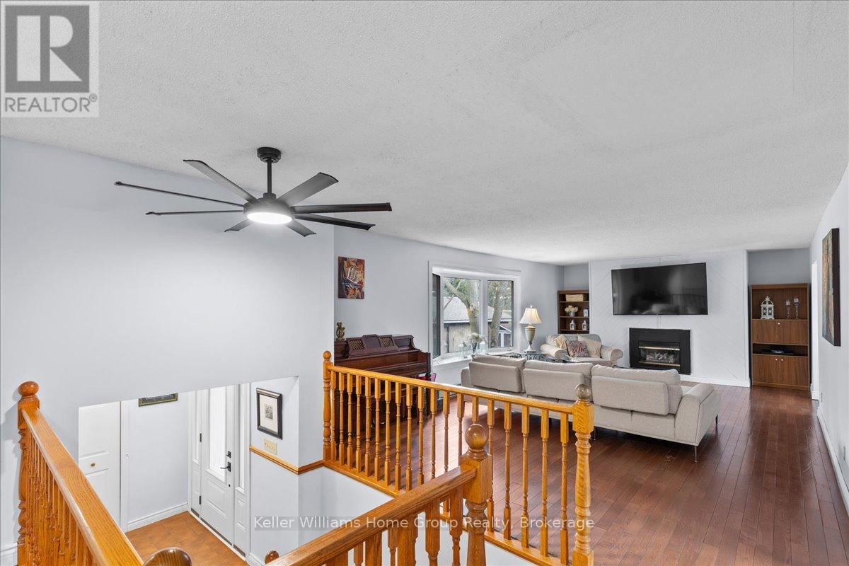 121012 Dufferin Road 5, East Garafraxa, ON - Indoor With Fireplace