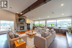 Living room digitally staged -