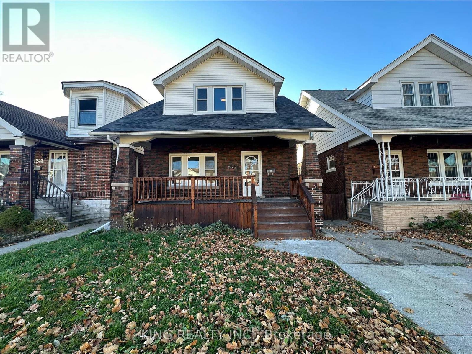 Main - 1243 Bruce Avenue, Windsor, ON - Outdoor With Deck Patio Veranda With Facade