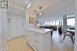 Island With Built-In Drawers, Open To Living/Ding -