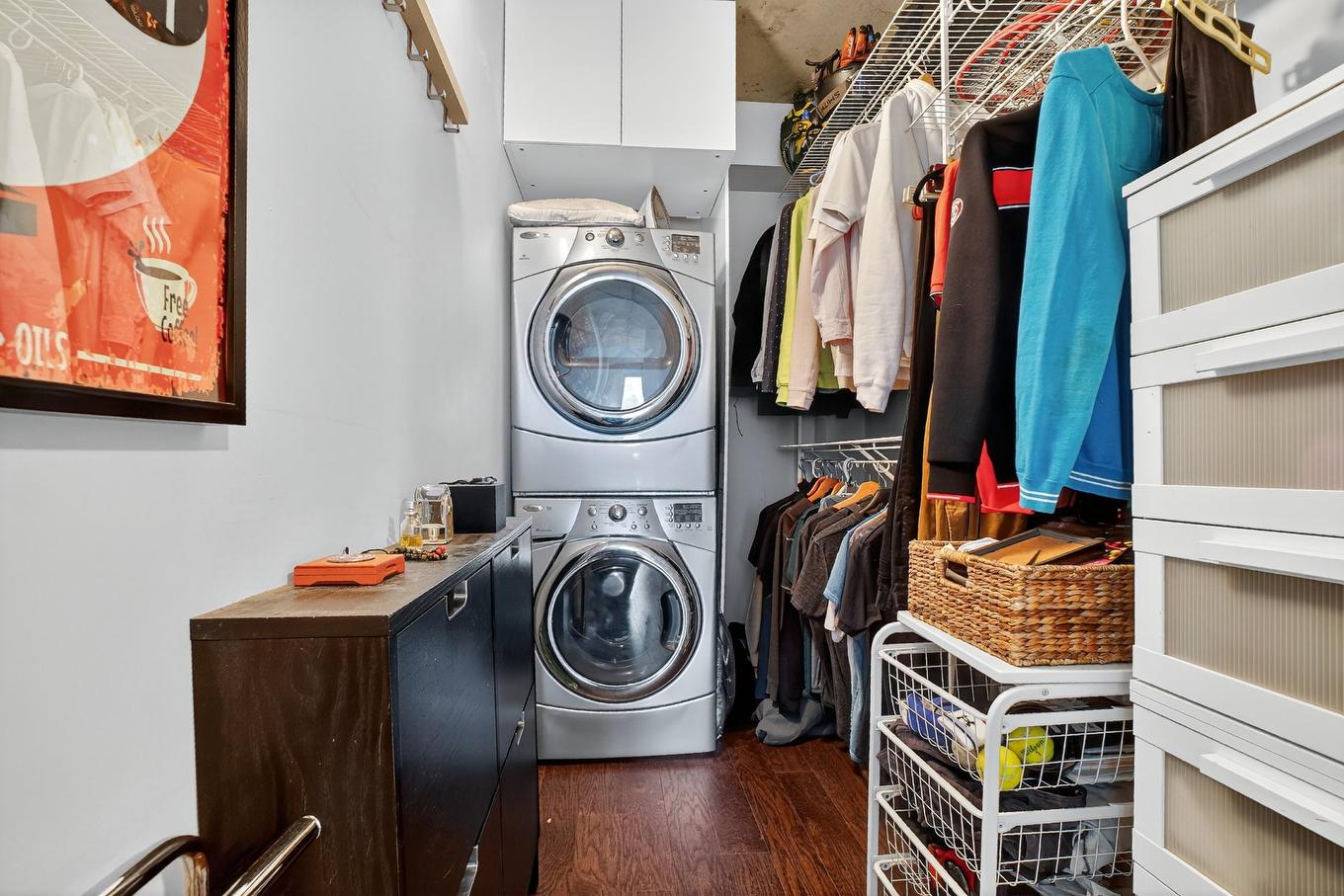 Rangement - 1801-1000 Rue Ottawa, Montréal (Le Sud-Ouest), QC - Indoor Photo Showing Laundry Room