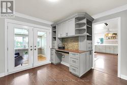 Coffee bar with tons of storage -