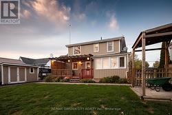 Lovely back deck overlooking the water -