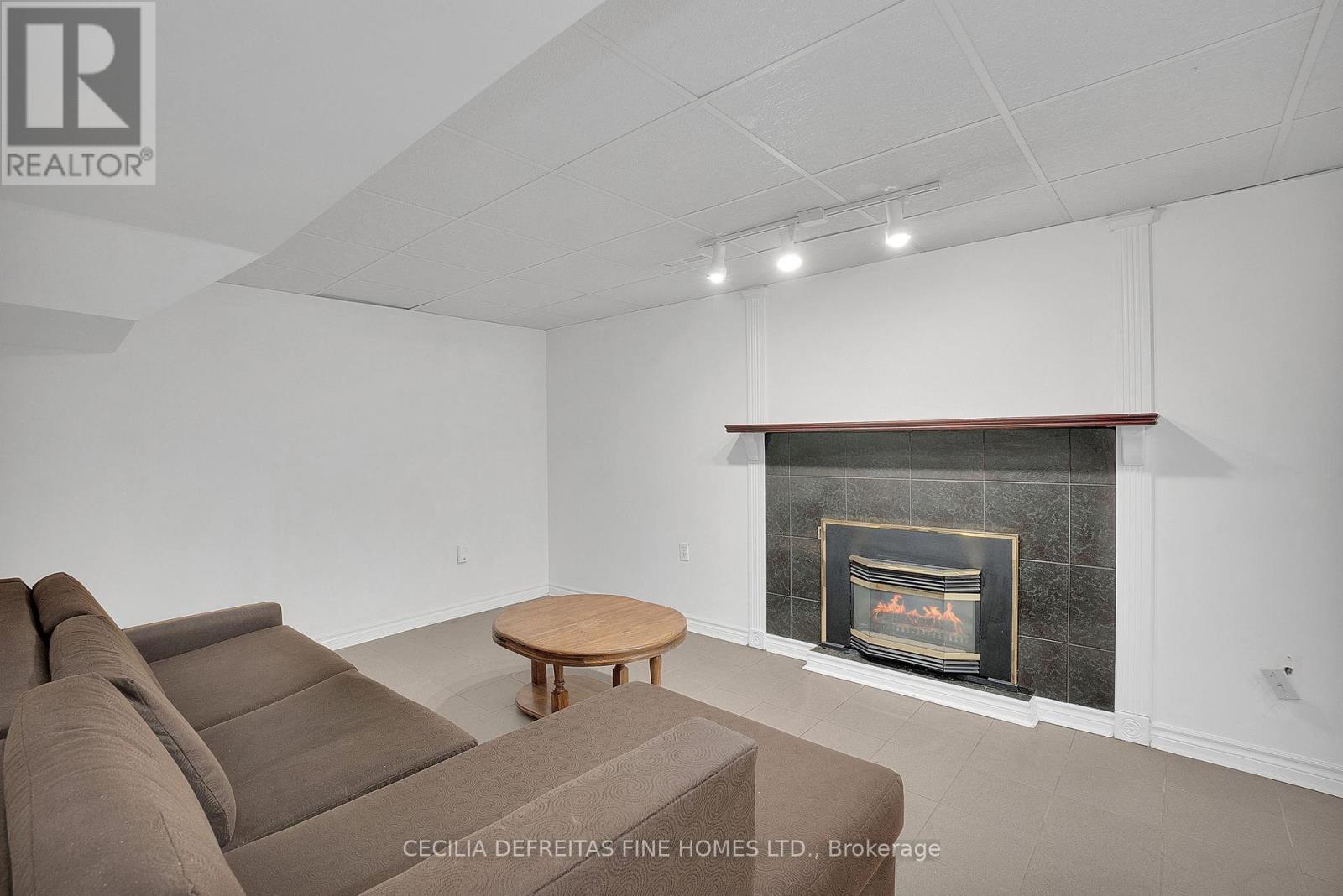Bsmt - 249 Dante Court, Vaughan, ON - Indoor Photo Showing Living Room With Fireplace