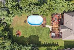 Above ground pool with deck -