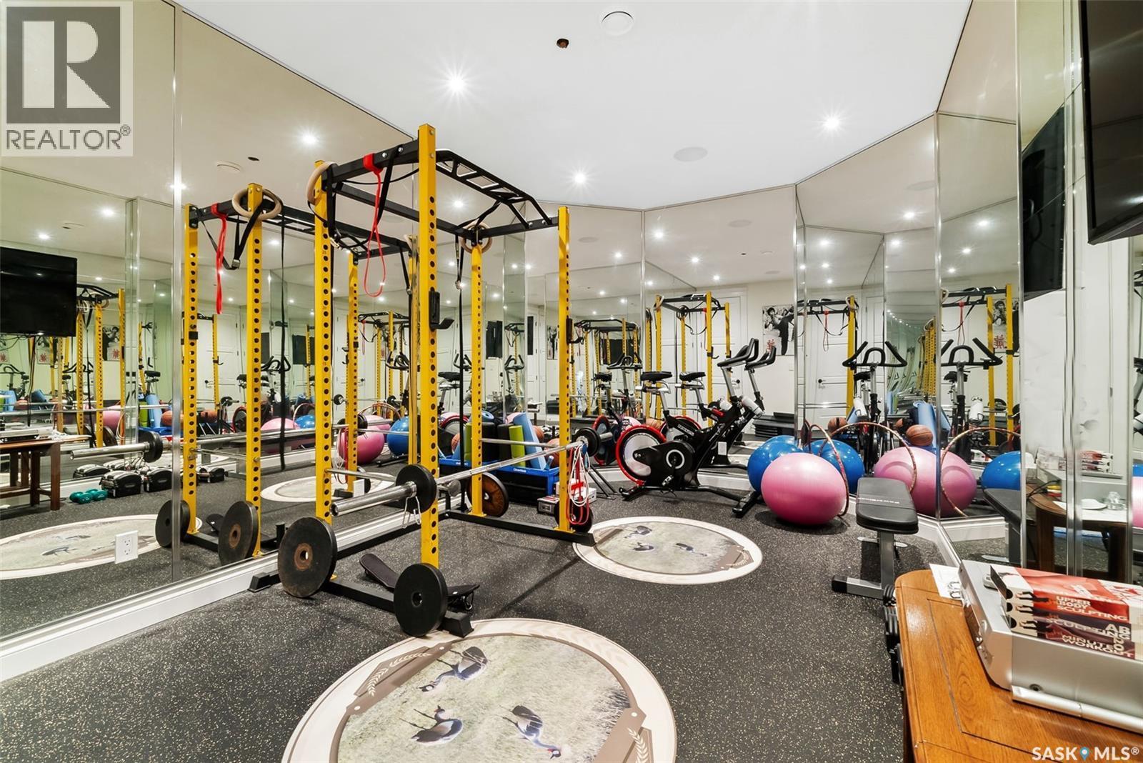 123 Slater Crescent, Edenwold Rm No.158, SK - Indoor Photo Showing Gym Room