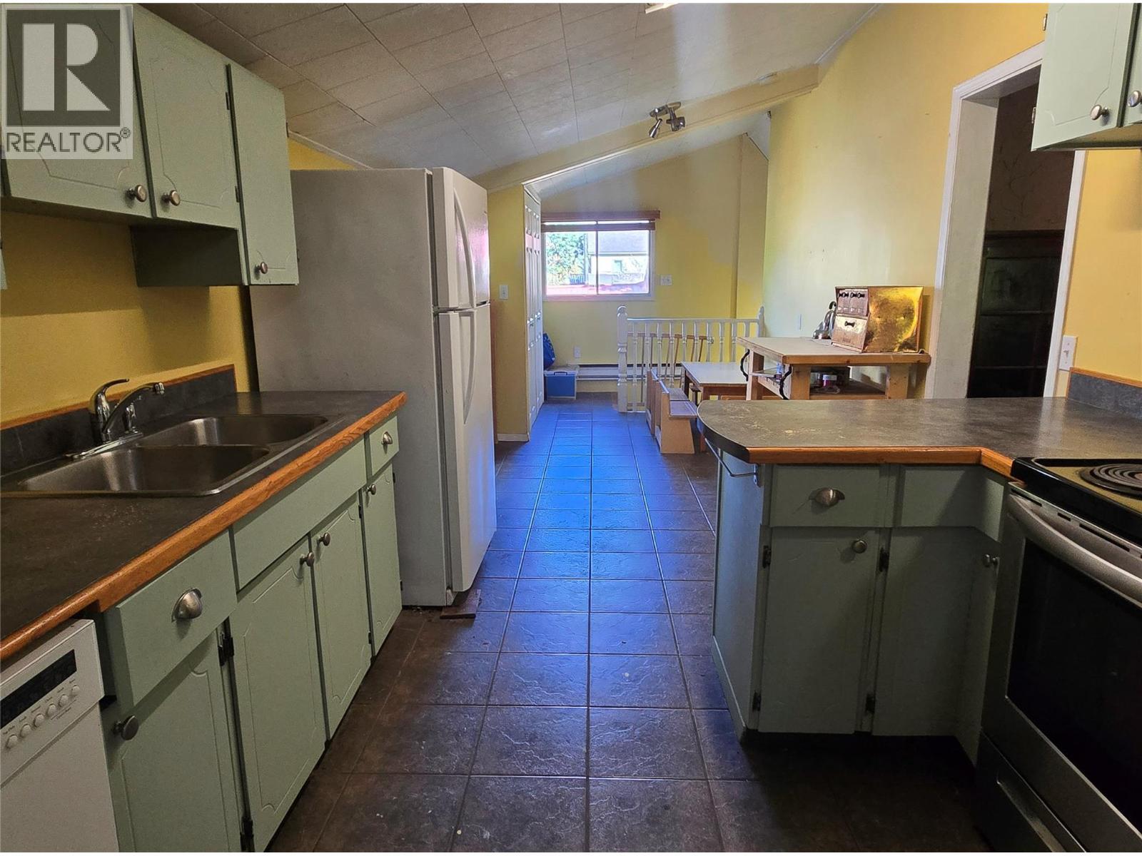 1602 Vancouver Street, Nelson, BC - Indoor Photo Showing Kitchen With Double Sink