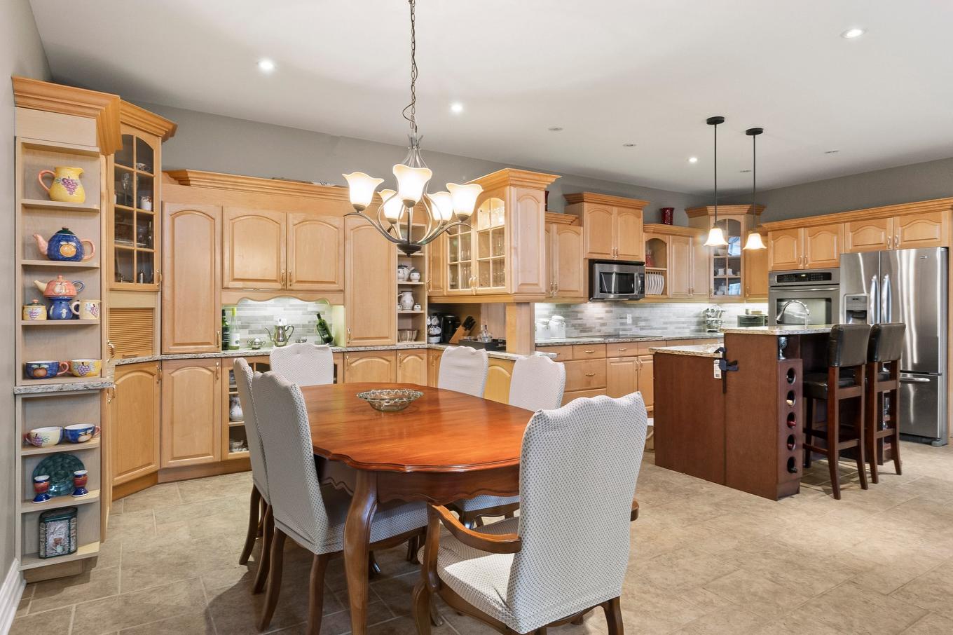 Dining room - 4 Ch. Du Colibri, Val-Des-Lacs, QC - Indoor Photo Showing Dining Room
