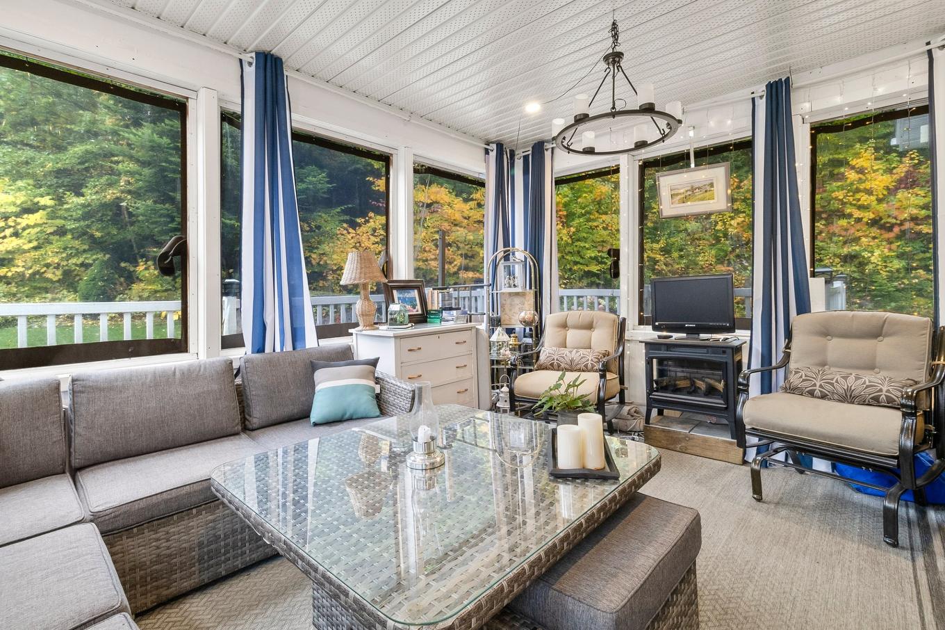 Solarium/Sunroom - 4 Ch. Du Colibri, Val-Des-Lacs, QC - With Deck Patio Veranda With Exterior