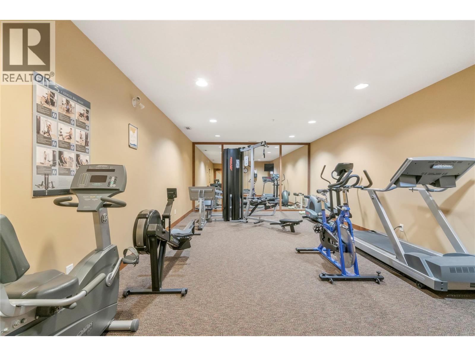 255 Feathertop Way Unit# 202, Big White, BC - Indoor Photo Showing Gym Room