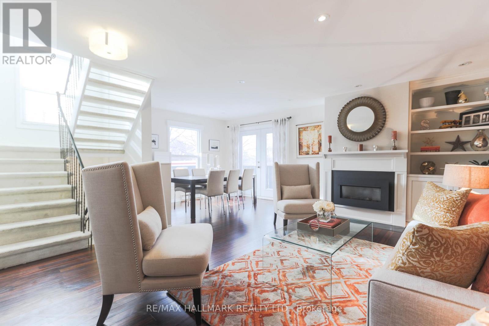 451 Broadview Avenue, Toronto, ON - Indoor Photo Showing Living Room With Fireplace