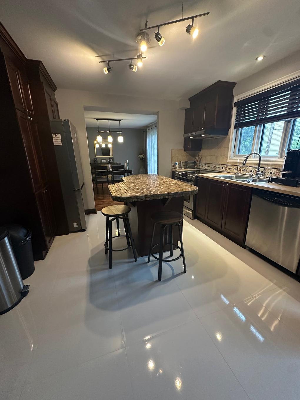 Kitchen - 4629 Rue Laprade, Laval (Chomedey), QC - Indoor Photo Showing Kitchen With Double Sink