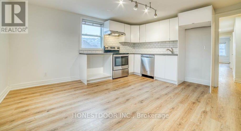 Unit three kitchen - 103 Victoria Avenue S, Hamilton, ON - Indoor Photo Showing Kitchen With Stainless Steel Kitchen