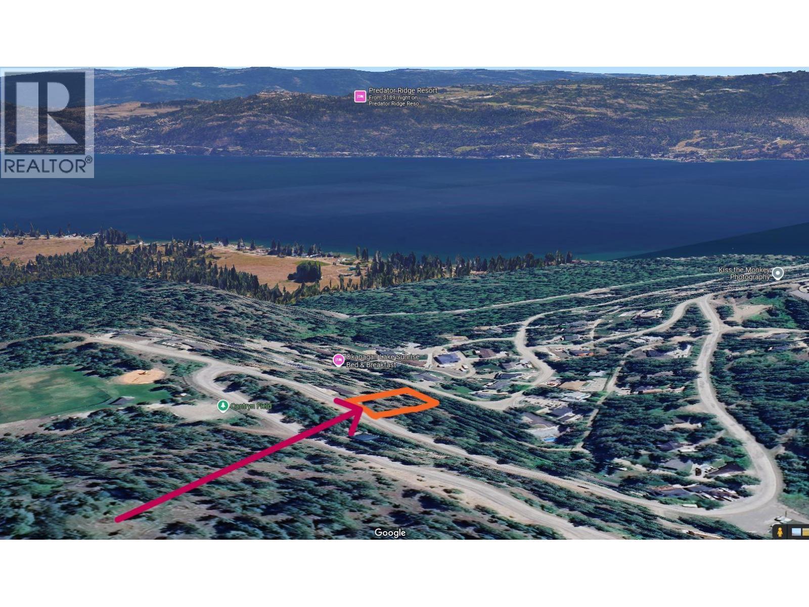 Google Earth view - 10751 Westshore Road, Vernon, BC