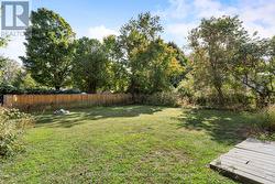 Fenced in back yard -