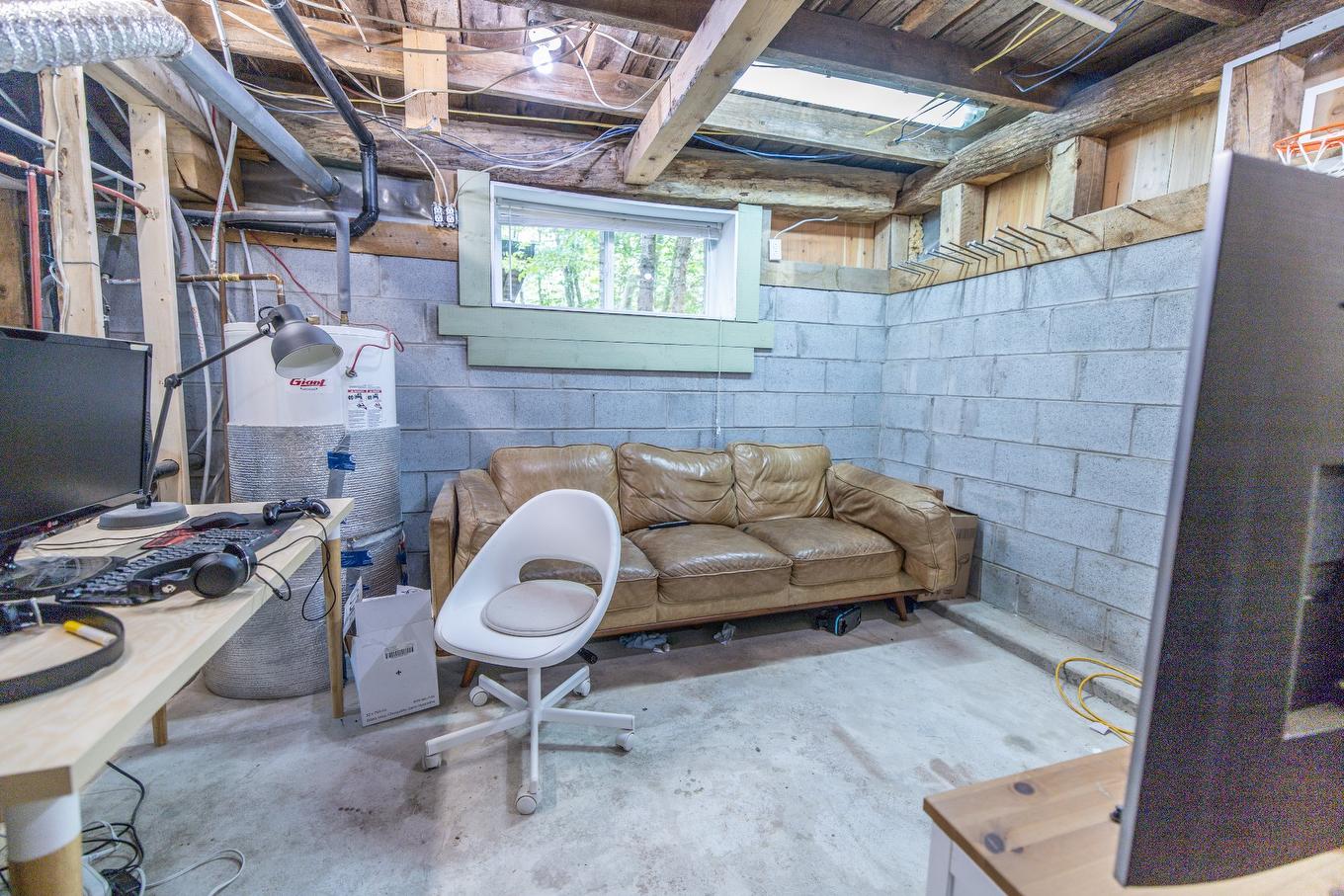 Aerial photo - 175 Rue Du Moulin, Mont-Blanc, QC - Indoor Photo Showing Basement