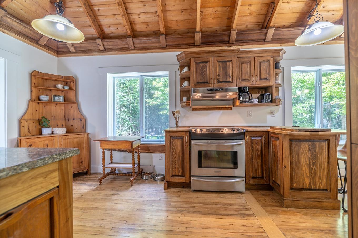 Aerial photo - 175 Rue Du Moulin, Mont-Blanc, QC - Indoor Photo Showing Kitchen