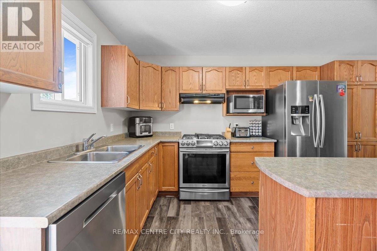 19 Dell Drive, Strathroy-Caradoc (Sw), ON - Indoor Photo Showing Kitchen With Stainless Steel Kitchen With Double Sink