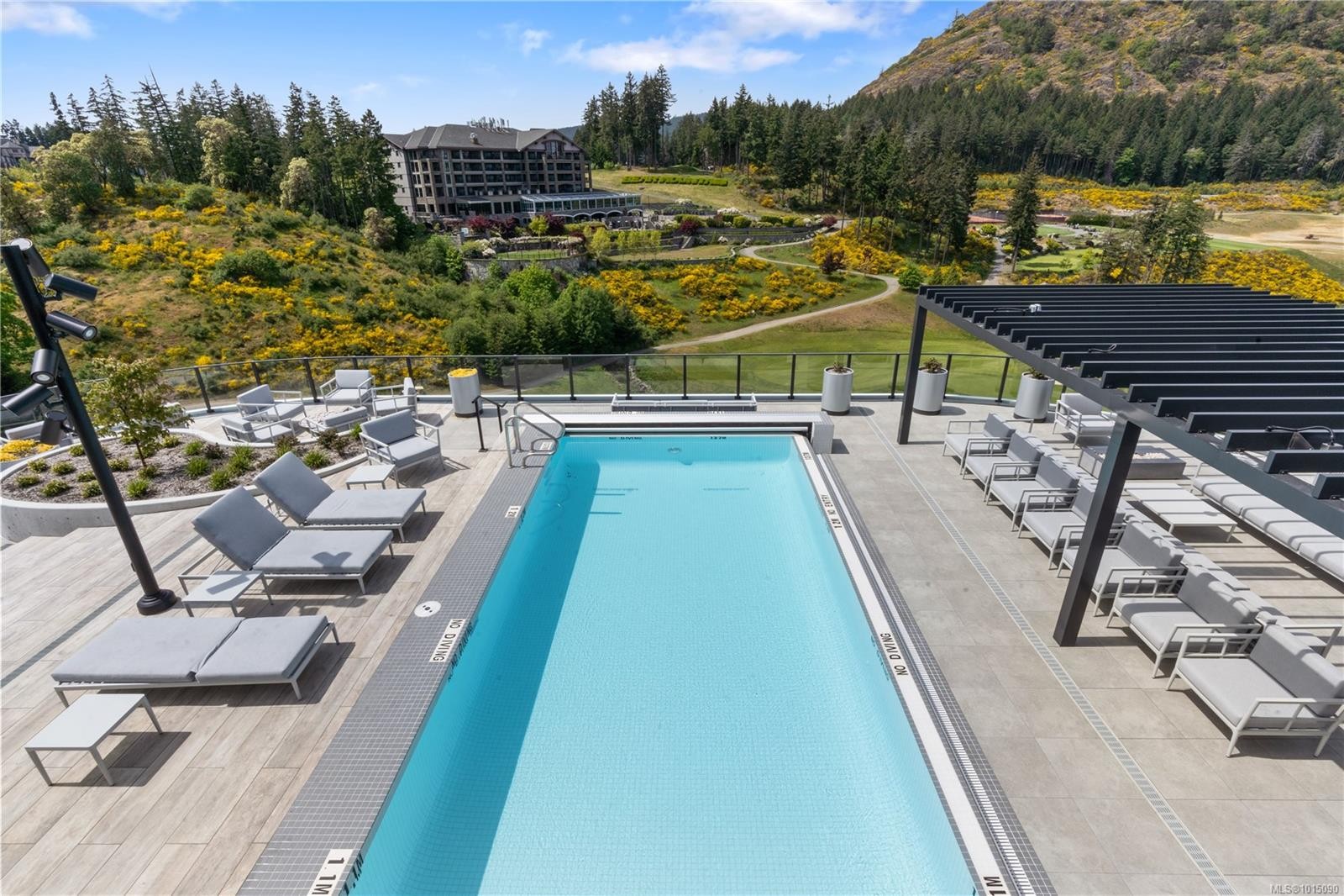 308-2000 Hannington Rd, Langford, BC - Outdoor With In Ground Pool With View