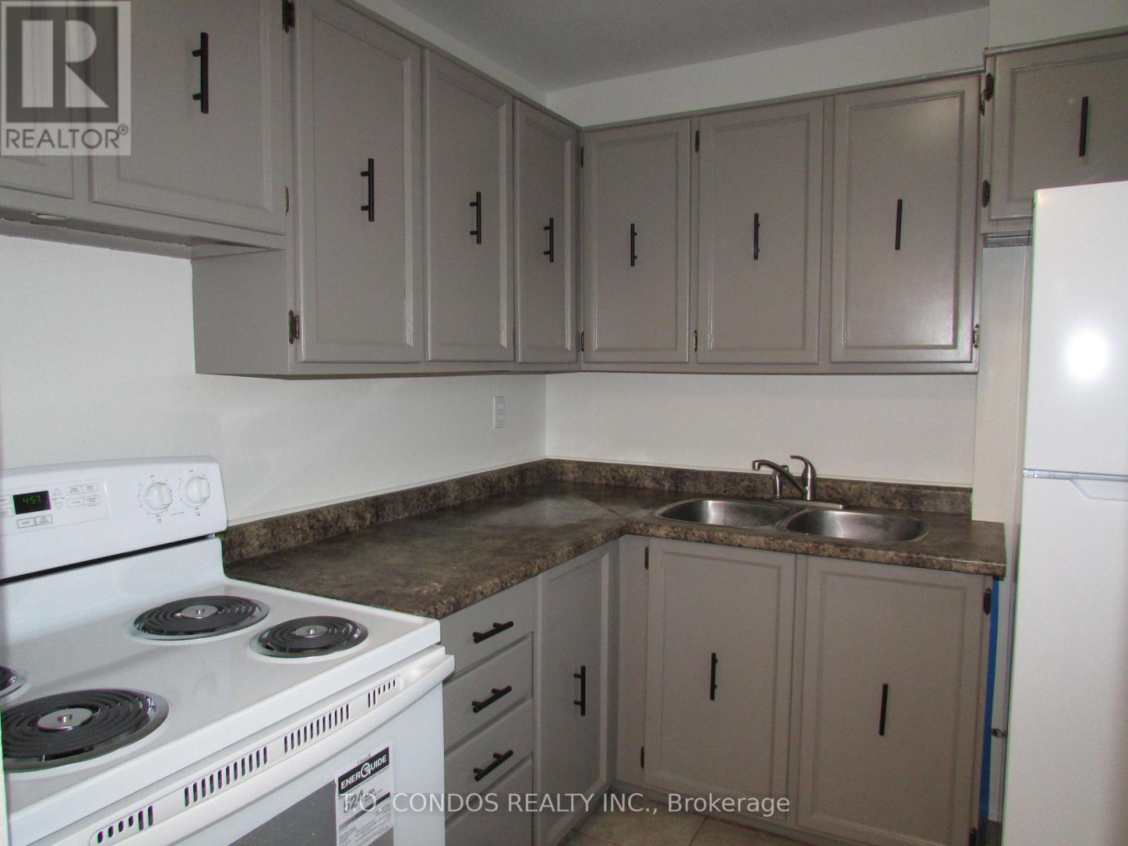 213 - 2001 Bonnymede Drive, Mississauga, ON - Indoor Photo Showing Kitchen With Double Sink