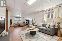 virtually staged rec room -